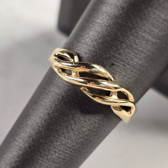 Women's Vintage Estate 14K Gold Modernist Ring by Michael Anthony, 2.6g E7826